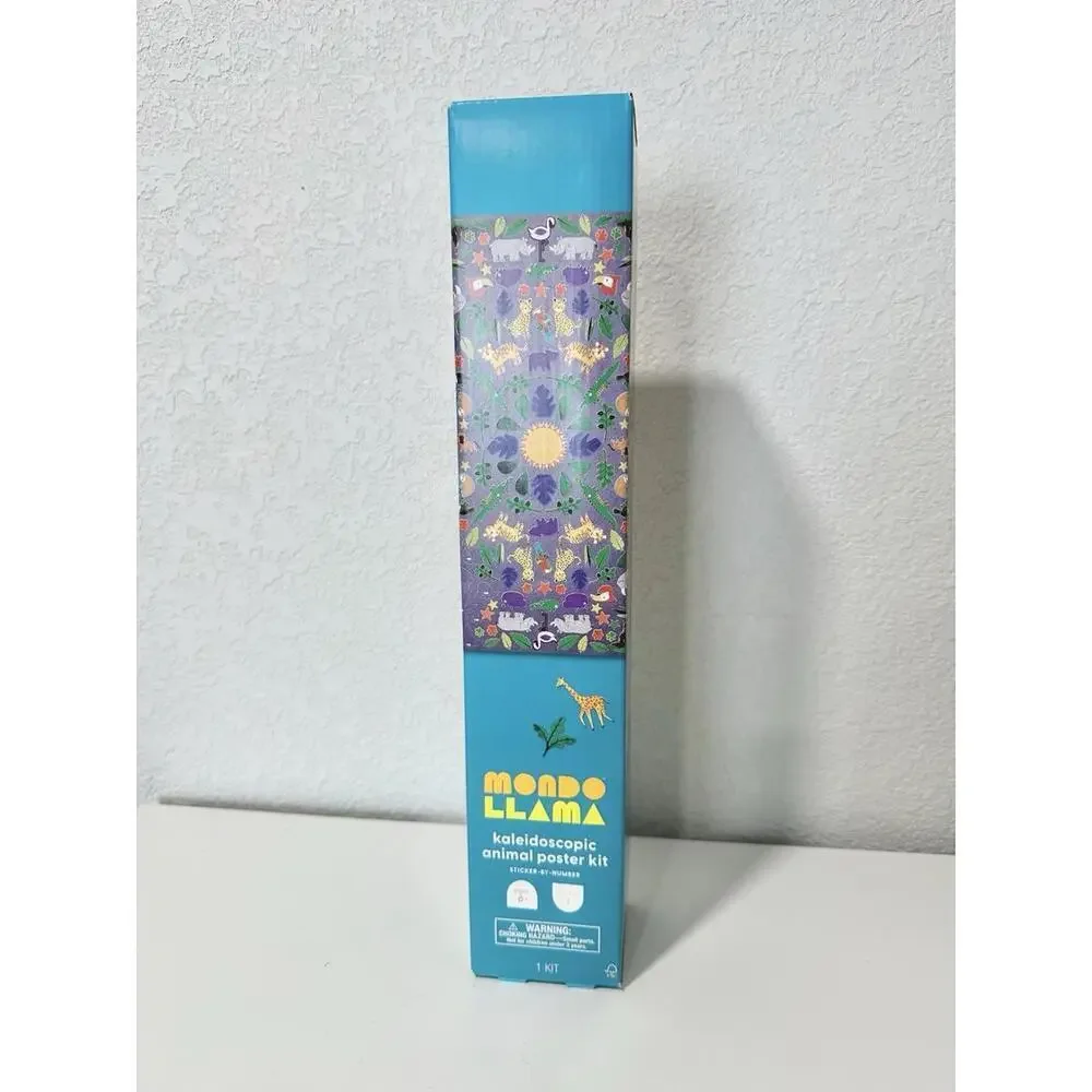 Mondo Llama -Kaleidoscopic Animal Sticker Poster DIY Art Kit